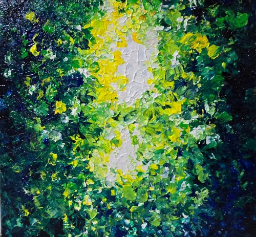 暖暖】アクリル画／ヒーリングアート／オリジナル手描き／キャンバス