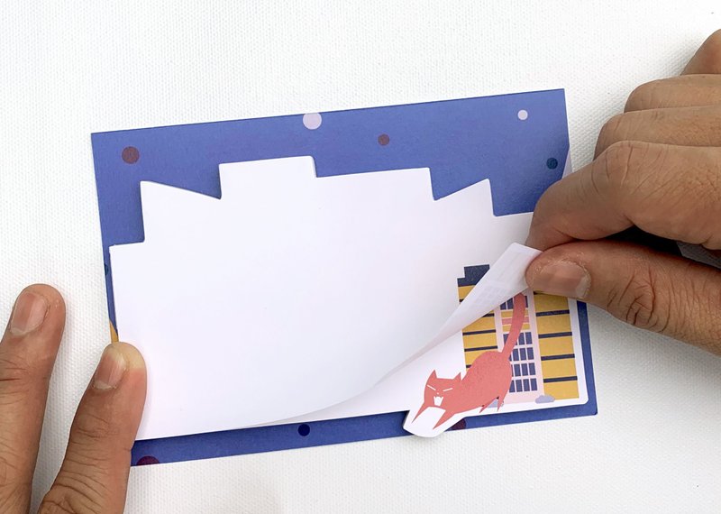 City Cat notepad - HDB - 卡片/明信片 - 紙 
