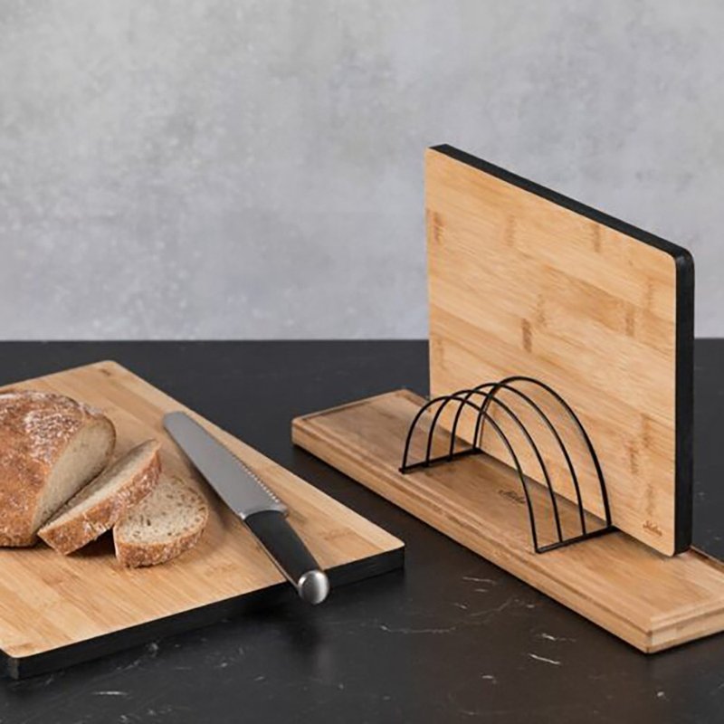 【Maku Kitchen Life】Chopping board storage rack - Serving Trays & Cutting Boards - Bamboo 