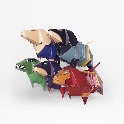 GeckoDesign 生活購物網站 DIY百變臘腸狗存錢筒系列(郵局寄送免運 任選五組 組合價)