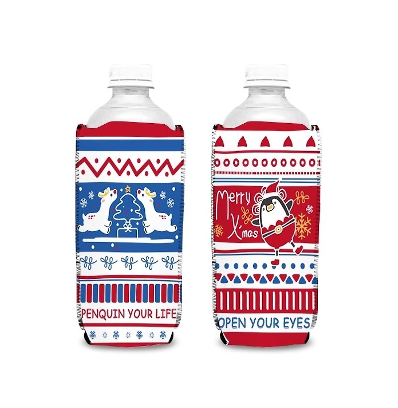 Leather wide PeaQuin thermos bottle sets - Christmas Series_ Christmas stockings - ถุงใส่กระติกนำ้ - กระดาษ 