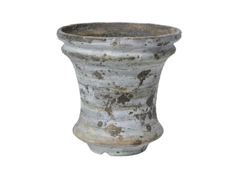 パルバコステリッチオ_S_古代遺物風 B__鉢_プランター - 花瓶/花器 - 陶 金色