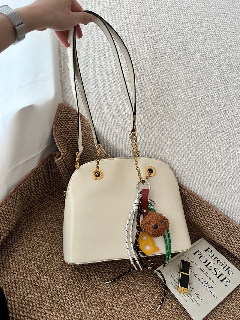 中古包 Celine 思琳 魚骨鏈肩背包 - 手提包/手提袋 - 真皮 白色