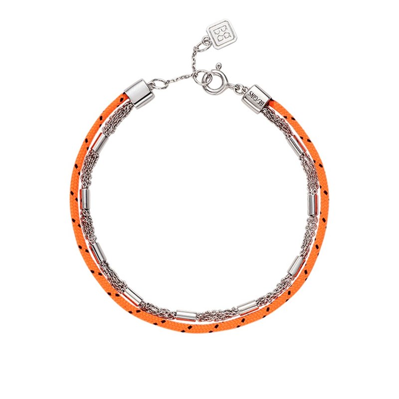 NCT PICK | LA LIGNE TWOSOME BRACELET_Orange Dot - 手鍊/手環 - 純銀 橘色