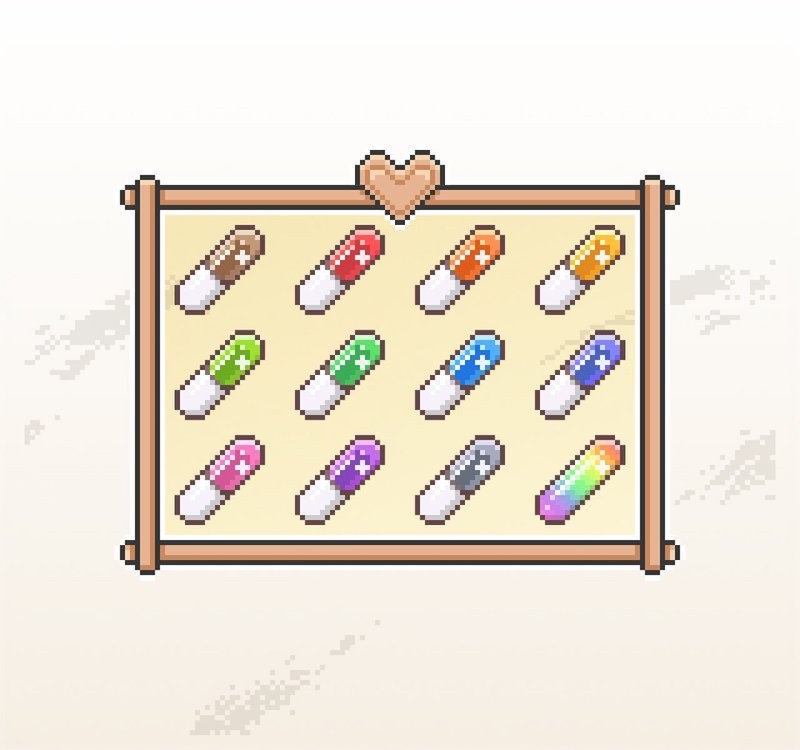 Twitch訂閱者徽章及小奇點徽章/藥丸/像素風 - Logo 設計/圖案設計 - 其他材質 
