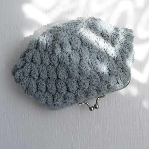 SHOP2155 Ba-ba handmade Popcorn crochet coinpurse No.C1680