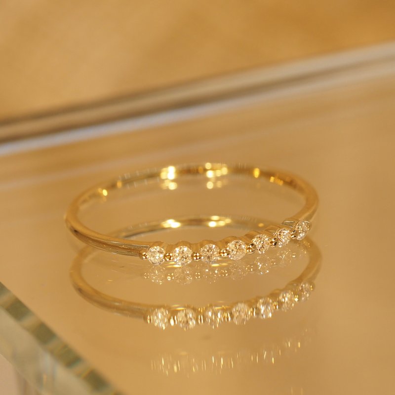 18K金鑽石心靈感應超薄戒指18K Gold Diamond Telepath Ultrathin - 戒指 - 貴金屬 