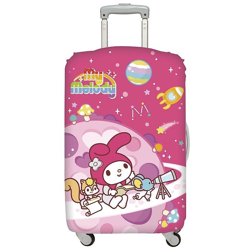 LOQI suitcase coat │ Melody space M number - กระเป๋าเดินทาง/ผ้าคลุม - พลาสติก สึชมพู
