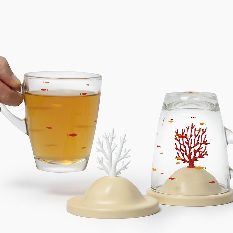 QUALY 珊瑚玻璃杯(紅珊瑚/白珊瑚) - 廚具 - 玻璃 白色