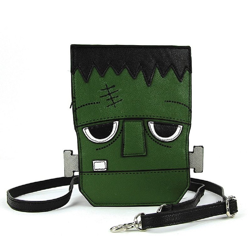 Limited Frankenstein Children's Interest Shaped Crossbody Bag/Animal Bag- Cool Le Village - Messenger Bags & Sling Bags - Faux Leather Green