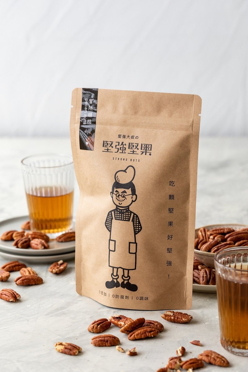 【堅強大叔的堅強堅果】無調味原味健康胡桃(碧根果)270g - 堅果 - 其他材質 