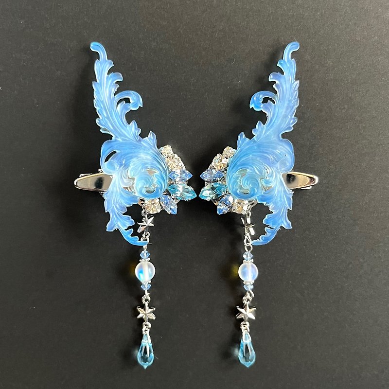 Fairy accessories [Aquamarine] - Hair Accessories - Resin Blue