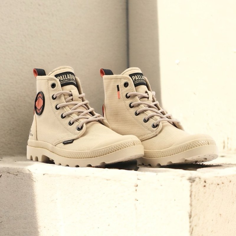 [Anniversary] PALLADIUM PAMPA classic trendy LOGO canvas high military boots 78881 - Women's Casual Shoes - Other Materials Multicolor