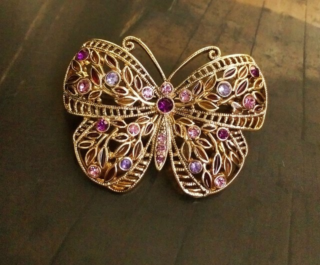 Pink and Purple Butterfly Pin | Novelty Pins | Unique Pins | Fun Pins | Cute Pins