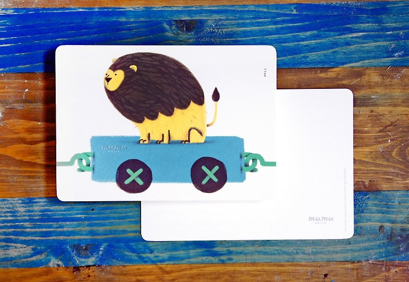 Mumu  Postcard - Lion - การ์ด/โปสการ์ด - กระดาษ หลากหลายสี