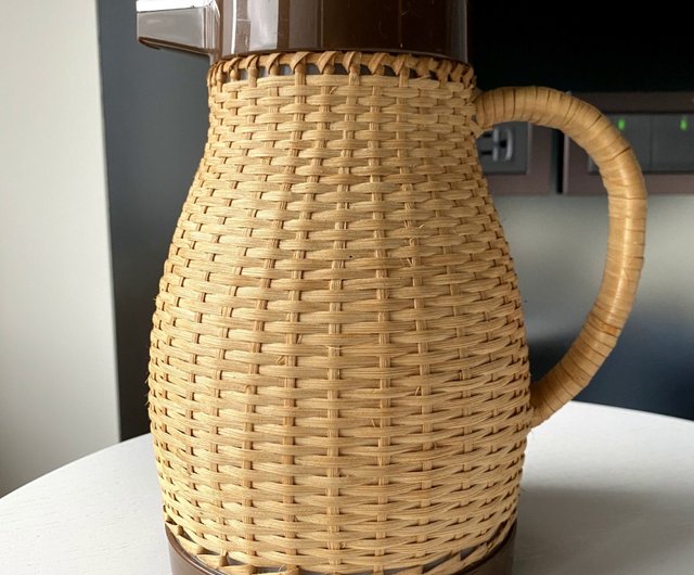 Japan Zojirushi Handmade Rattan Kettle Coffee Pot Magic Bottle