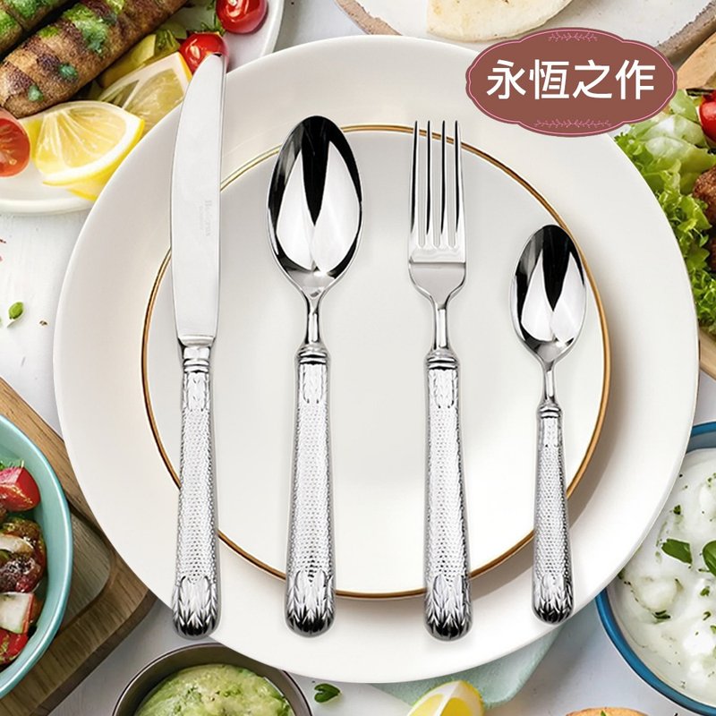 質感餐桌美味食光【德國Buderus】316不鏽鋼餐具4件禮盒_多款選擇 - 刀叉/湯匙/餐具組 - 不鏽鋼 銀色