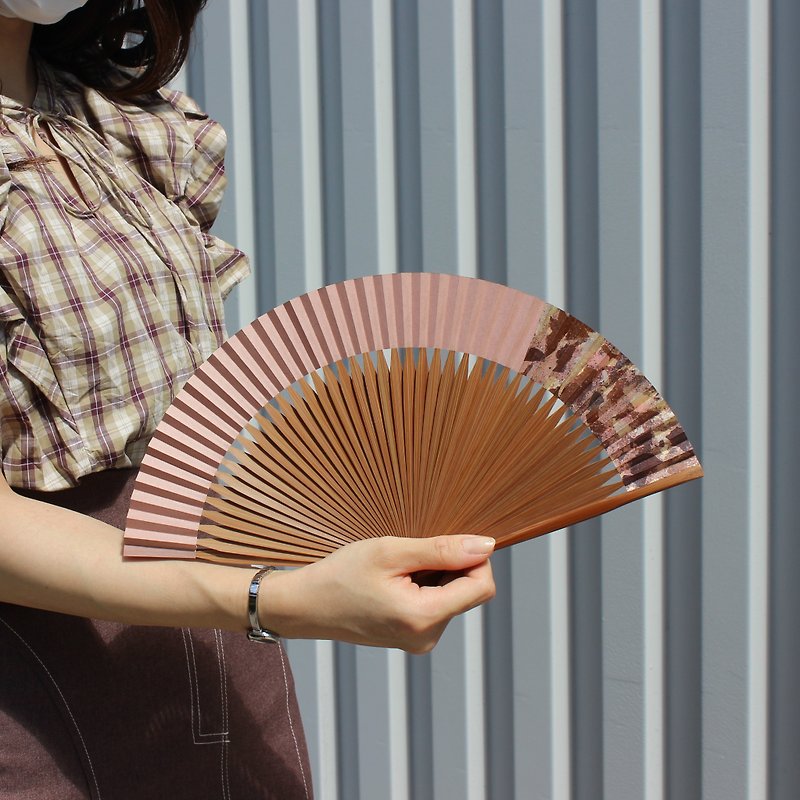 kyoto foldingfan HAKUIRO Long-spined Fan Design pinkcolor - อื่นๆ - ไม้ไผ่ สึชมพู