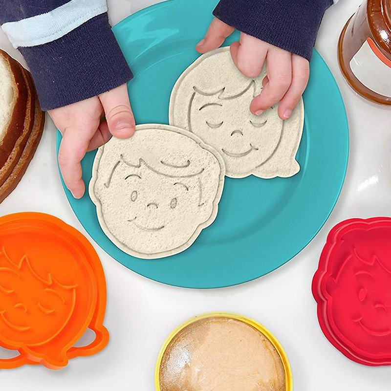 美國【Fred & Friends】Bread Head 吐司壓印造型模具 - 廚具 - 橡膠 多色