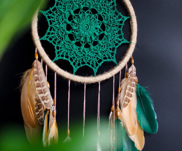 ドリームキャッチャー 羽 アート 壁紙 パターン タペストリー 開運