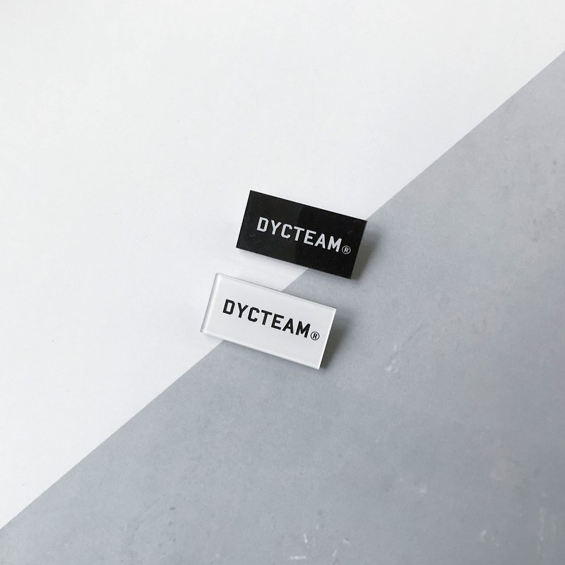 DYCTEAM-Acrylic Badges - Badges & Pins - Plastic Black
