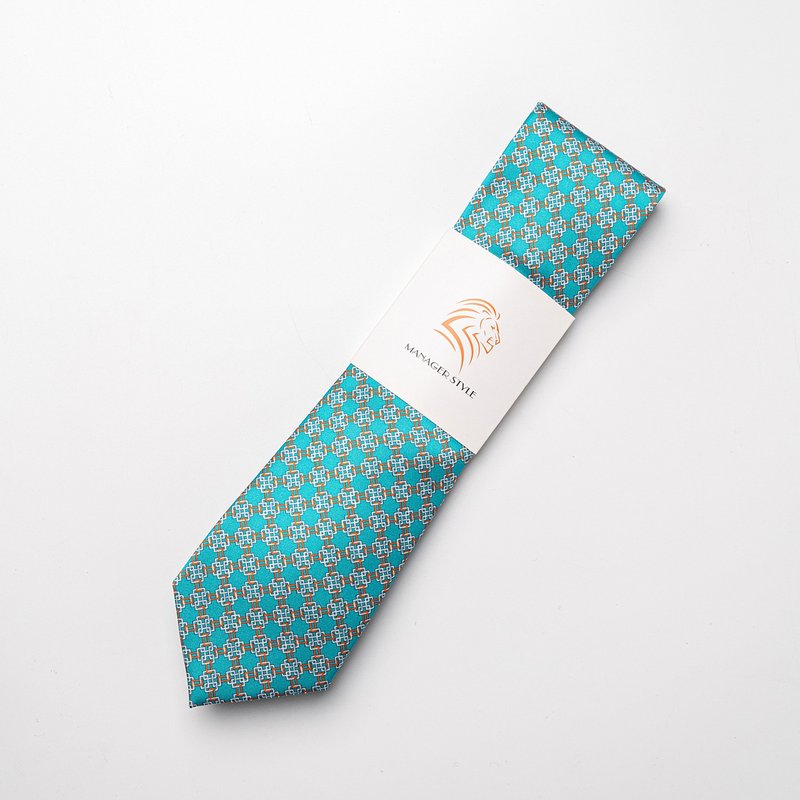 P0917-54 - 領帶/領帶夾 - 聚酯纖維 綠色