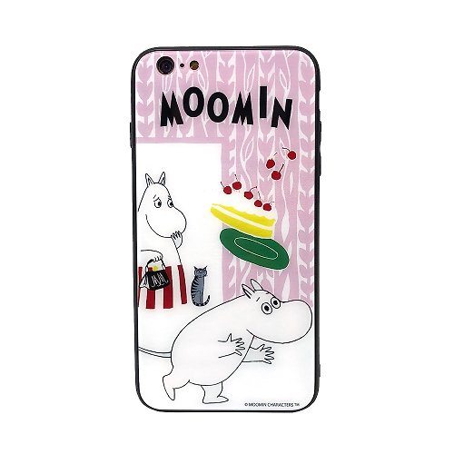 我適文創 【iPhone系列】Moomin授權-迷糊嚕嚕米 水晶玻璃 手機殼