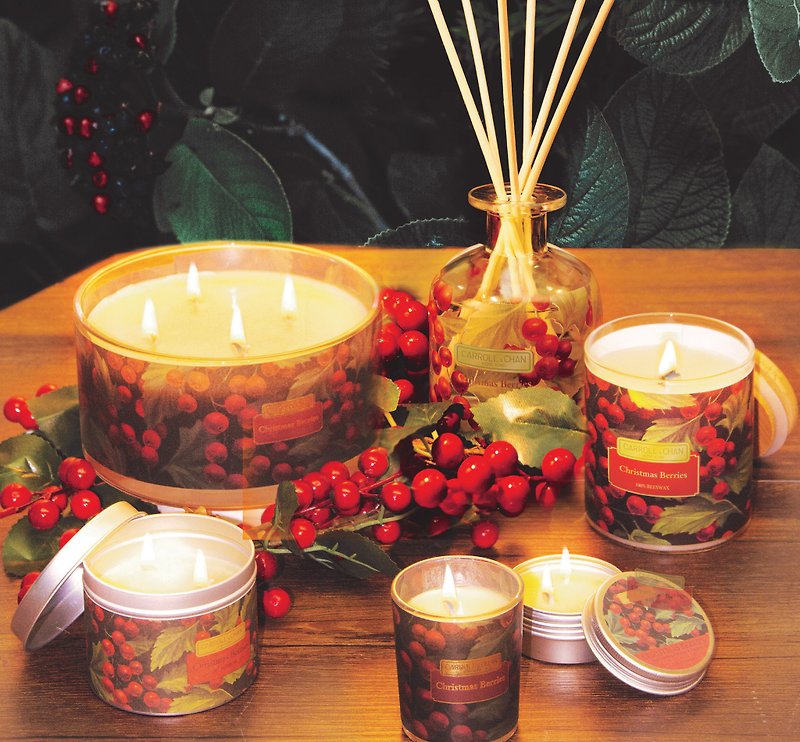 Xmas Berries Christmas Set - Candles & Candle Holders - Wax 