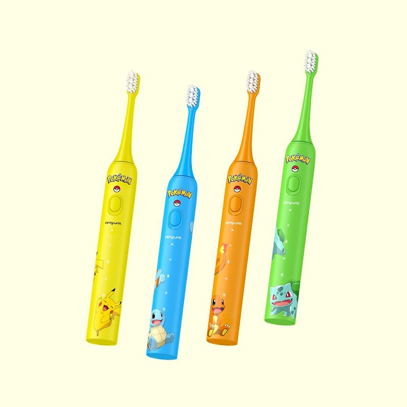 ZenyumSonic Go Sonic Vibrating Toothbrush [Pokémon Limited Edition] - Family Set - แปรงสีฟัน - วัสดุกันนำ้ หลากหลายสี