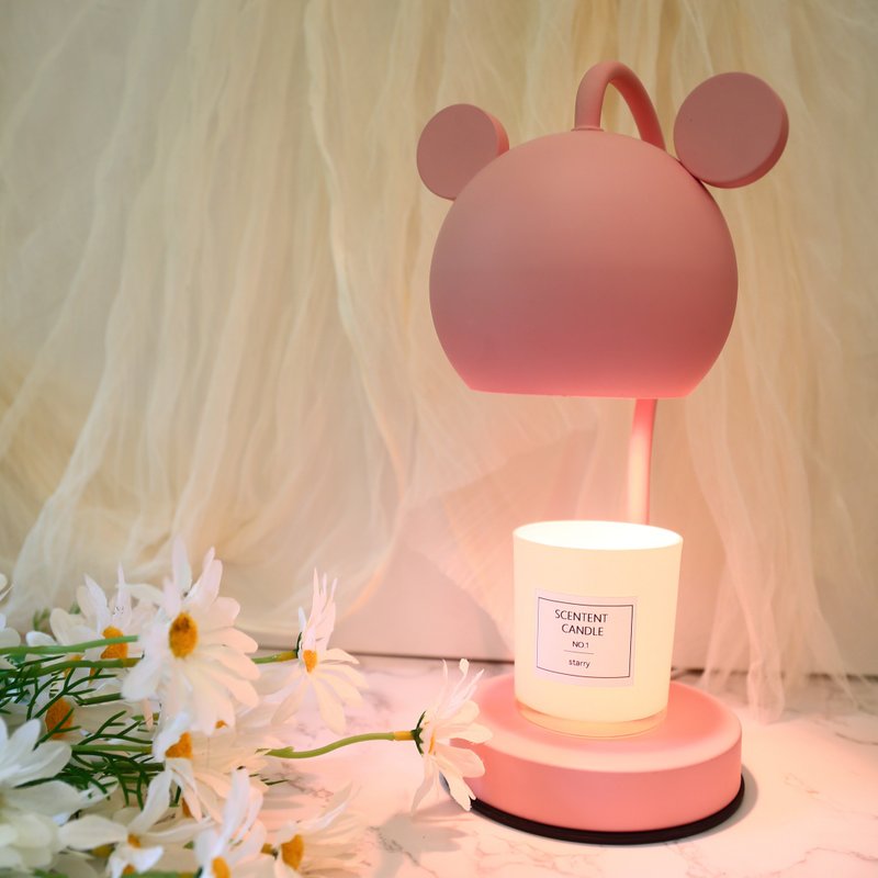 STARRY scented Wax lamp-Mickey (pink) dimmable - โคมไฟ - วัสดุอื่นๆ สึชมพู