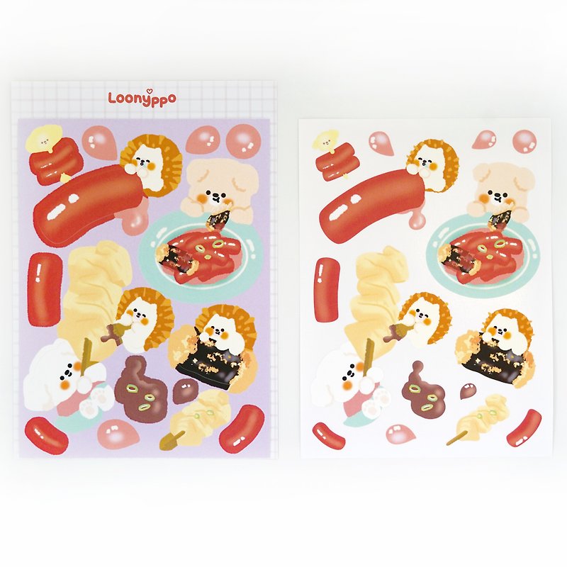 Snack Friends sticker - Stickers - Paper Multicolor
