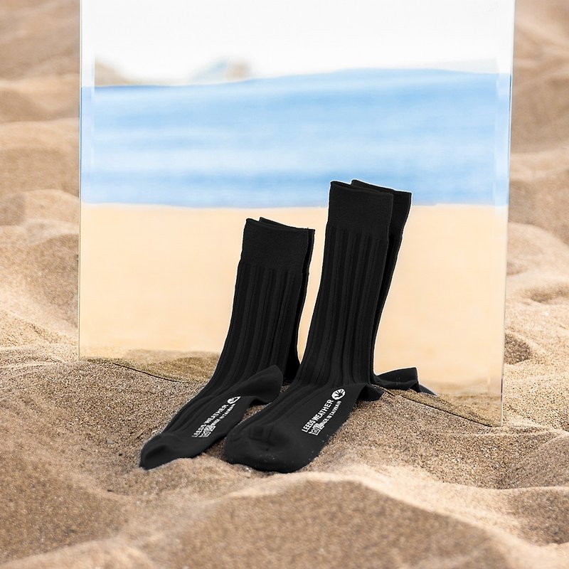 【Pick any 6 pairs】Antibacterial deodorizing socks with dry and fresh comfort - Socks - Cotton & Hemp Black