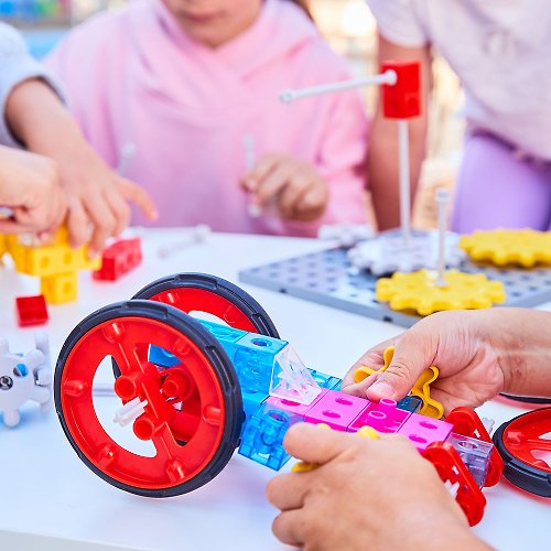Edx 艾迪客 - 台灣製兒童玩具 我的百變齒輪-基礎積木組 (12160) 生日禮物 新年禮物 兒童益智