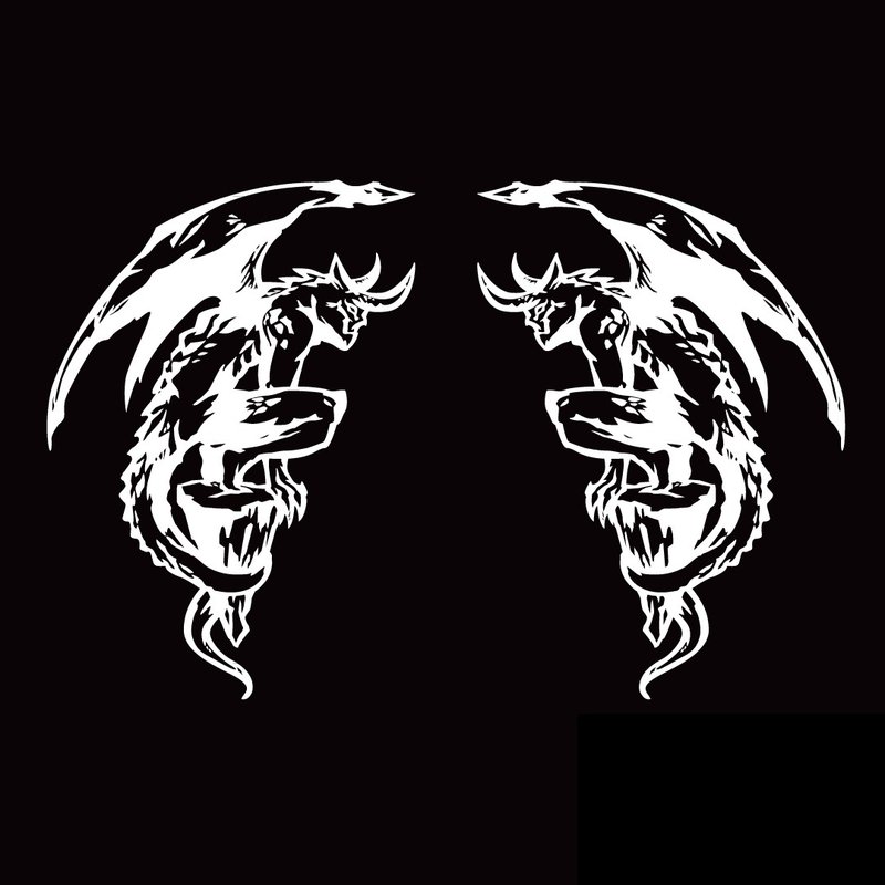 石像鬼 惡魔 反光貼紙 機車貼紙 汽車貼紙 防水車貼 - 貼紙 - 防水材質 