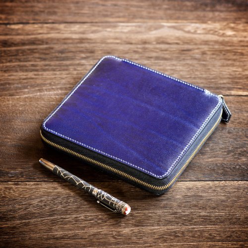 ラウンドファスナー万年筆ケース 7本挿し - ショップ 革小物 yoshii