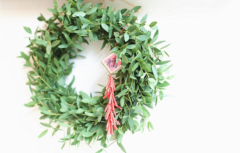 [2017] Good Day New Year fresh hand-made small wreath - Items for Display - Plants & Flowers 