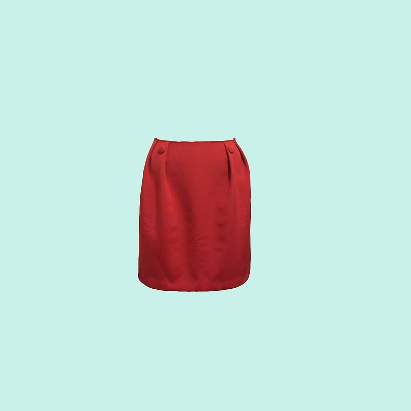 retro skirt twiggy deux - スカート - ポリエステル ピンク