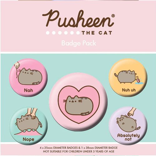 Dope 私貨 【胖吉貓】傲嬌胖吉貓徽章組/PUSHEEN