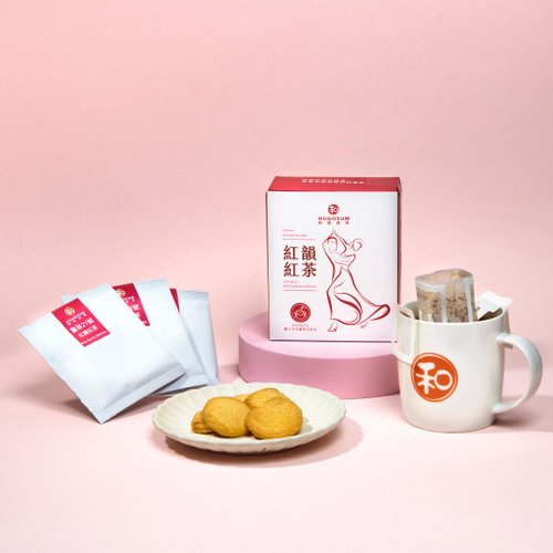 Hugosum和菓森林紅茶莊園|日月潭紅茶體驗/下午茶/茶葉商品 【濾掛茶包】職人手沖濾掛茶包-臺茶21號紅韻紅茶9包/盒