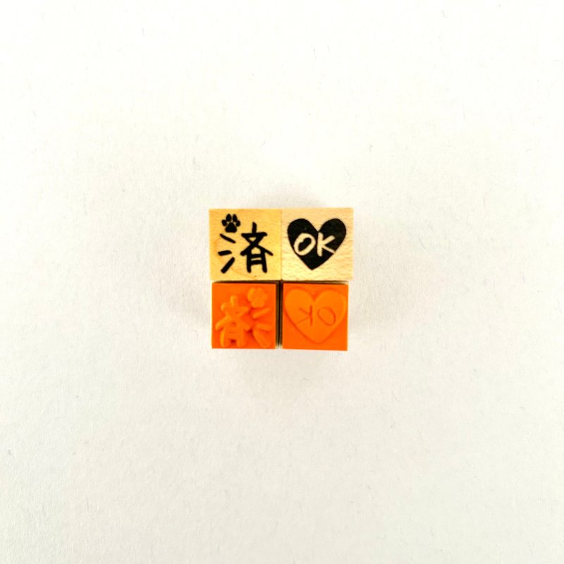 ミニラバースタンプ - 印章/印台 - 橡膠 黑色
