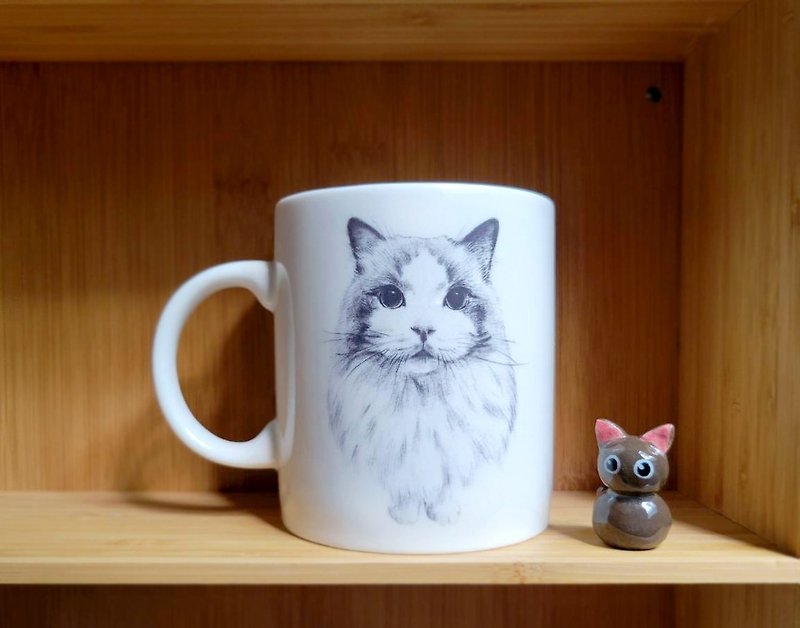 InjoyPet Su Meow Mug Limited Edition 3 - แก้วมัค/แก้วกาแฟ - เครื่องลายคราม 