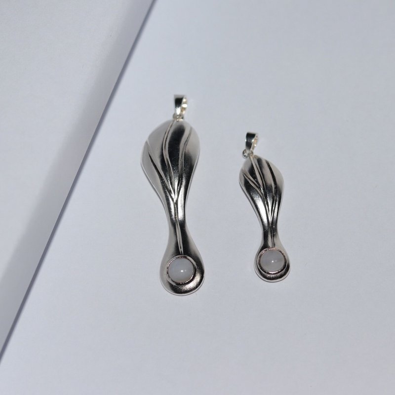 999純銀 飛行種子墜 - 項鍊 - 純銀 銀色