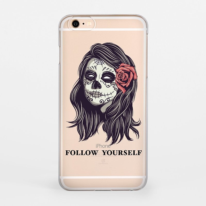 Follow yourself｜iPhone 6/6plus Transparent Painted Case - เคส/ซองมือถือ - วัสดุอื่นๆ สีใส