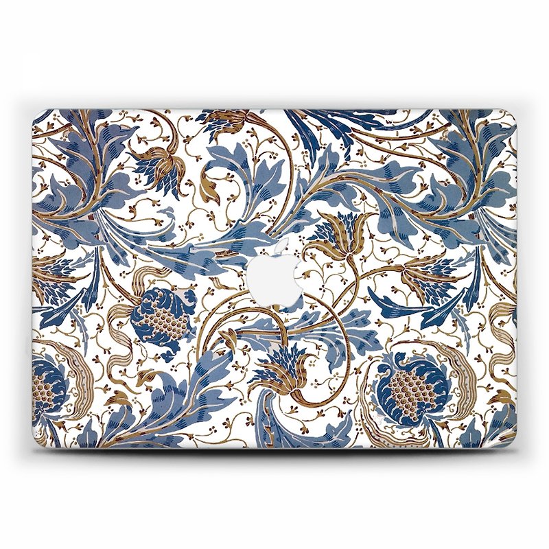 MacBook case MacBook Air MacBook Pro Retina MacBook Pro hard case flower  1832 - 平板/電腦保護殼/保護貼 - 塑膠 藍色