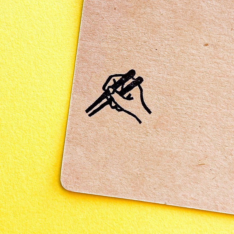 Chopstick・ rubber stamp - ตราปั๊ม/สแตมป์/หมึก - ยาง ขาว