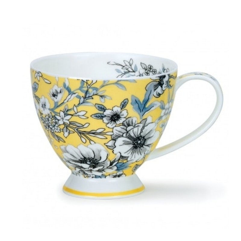 Southern European Style Mug - Yellow - Mugs - Porcelain 