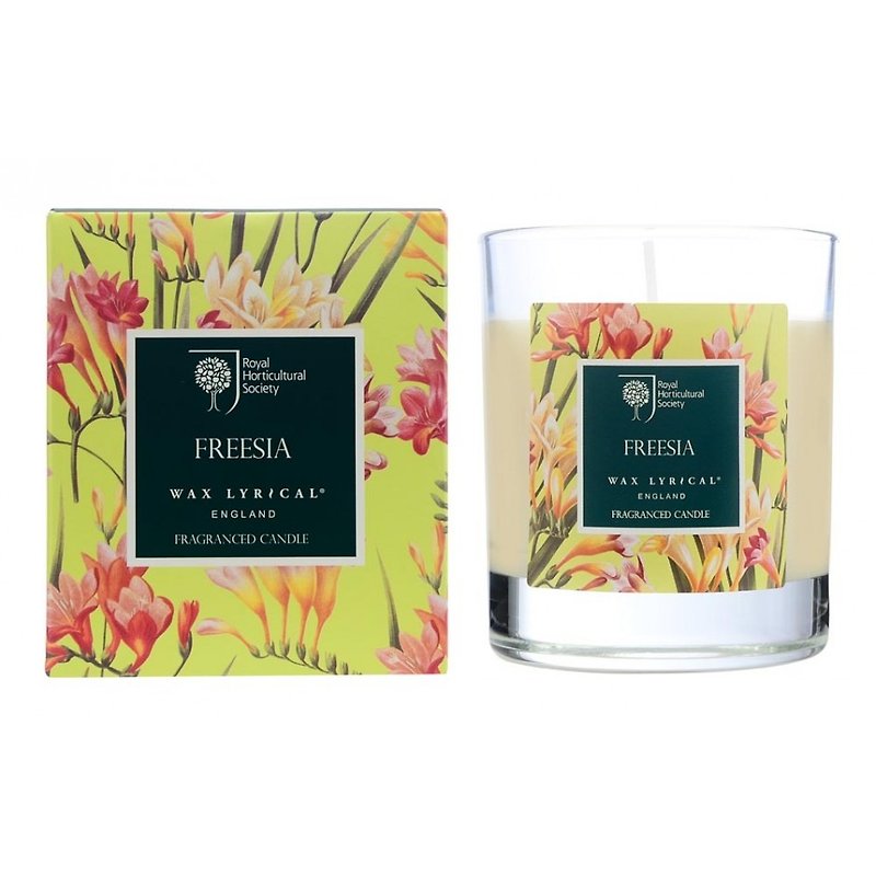 British candles RHS FG series freesia box glass candle - Candles & Candle Holders - Wax 