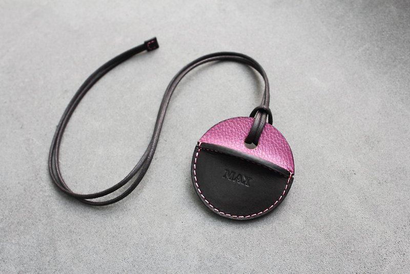 gogoro鑰匙皮套訂製 紫+黑色客製化禮物 - 鑰匙圈/鎖匙扣 - 真皮 紫色