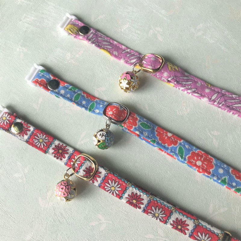 寵物舒適安全項圈 安全扣項圈(貓項圈/狗項圈)--北歐系列 - 項圈/牽繩 - 棉．麻 多色