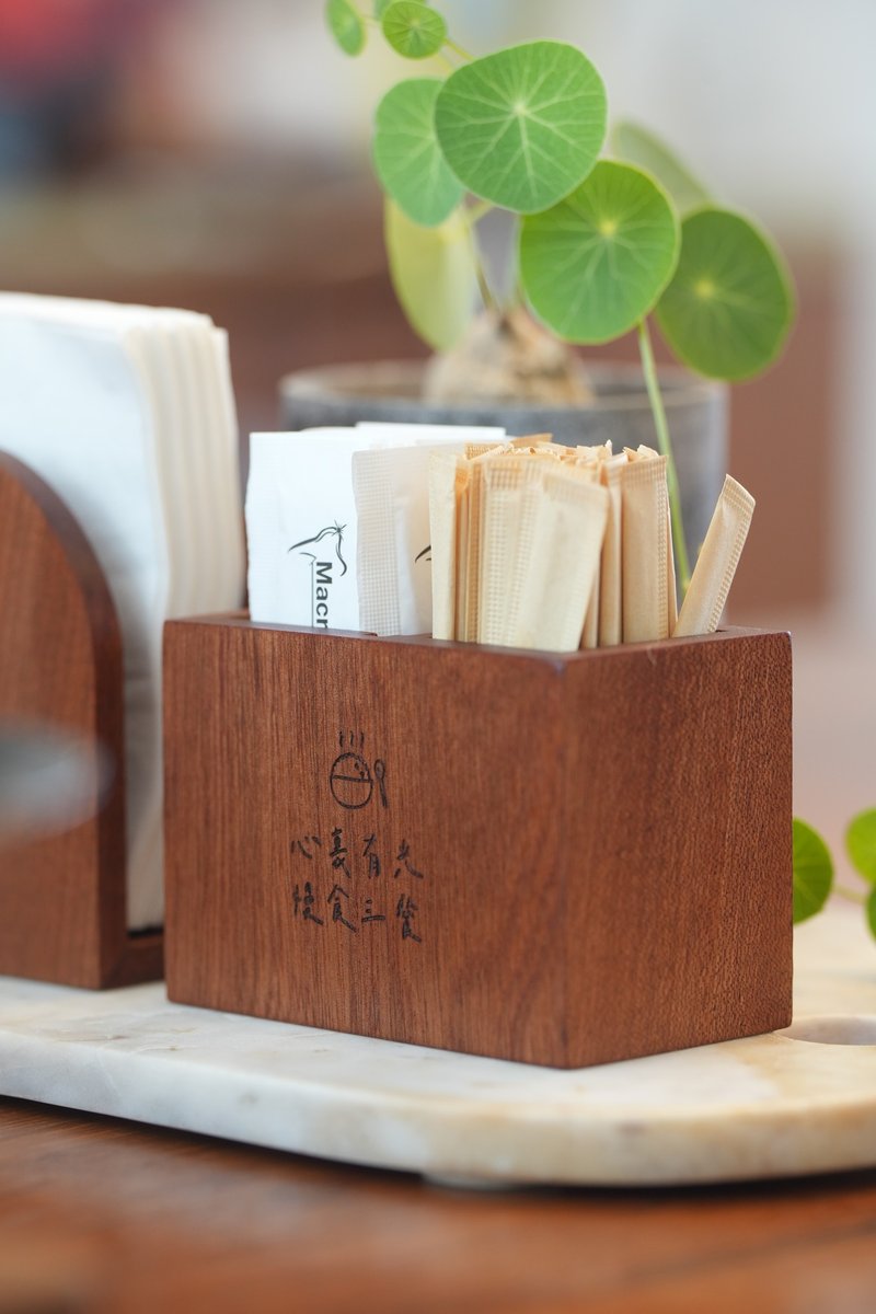 Ebony solid wood toothpick storage box cotton swab storage table paper storage box second-hand exquisite goods - กล่องเก็บของ - ทองแดงทองเหลือง 